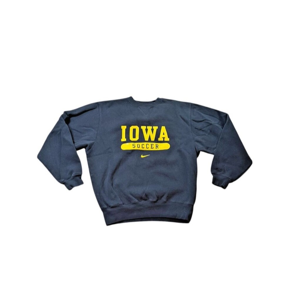 Nike Iowa Hawkeyes Soccer Sweatshirt Size Small Crewneck NCAA Y2K Team Issued